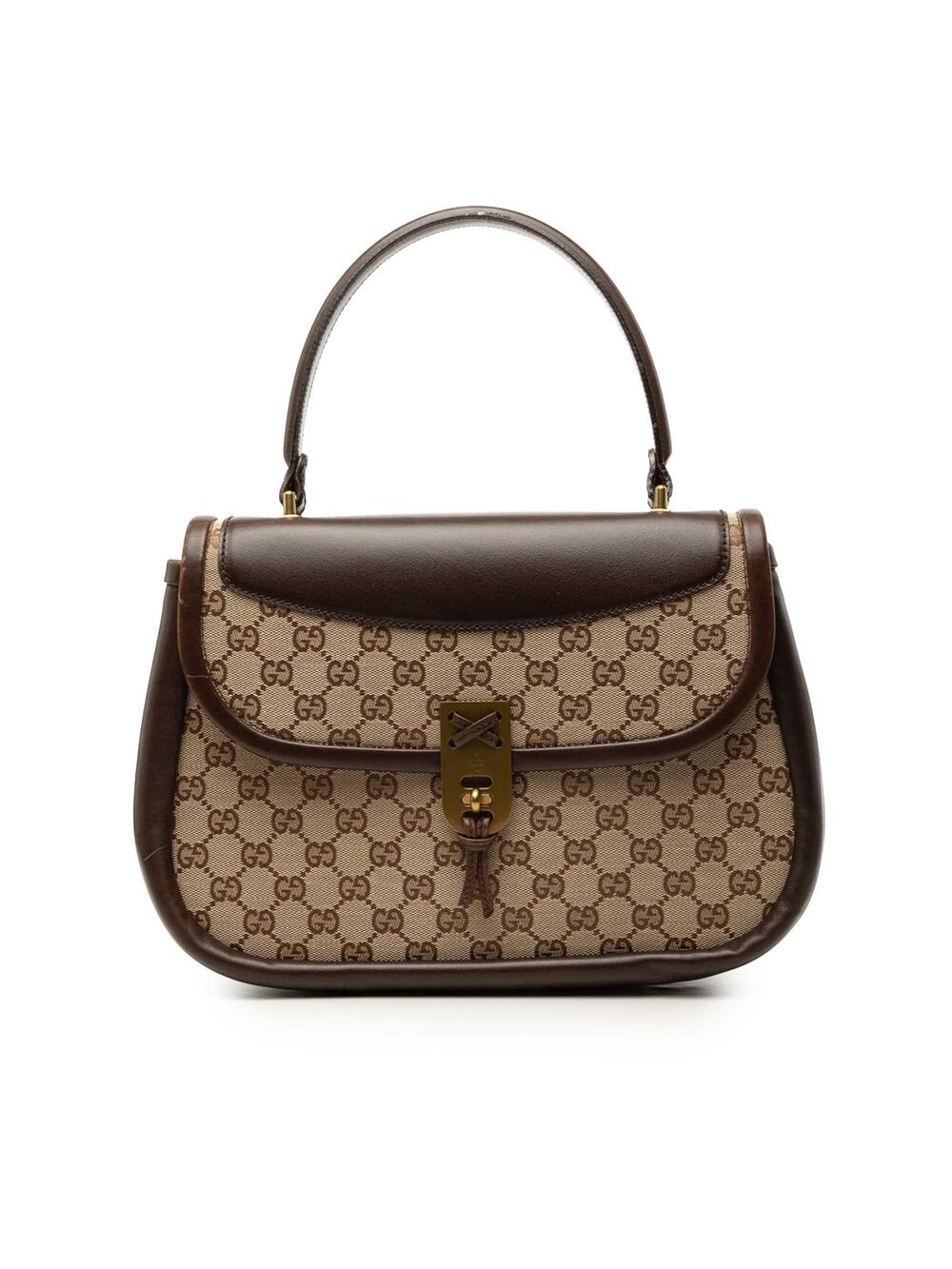 Gucci Gg Canvas Top Handle Bag Pre- #355968G68B